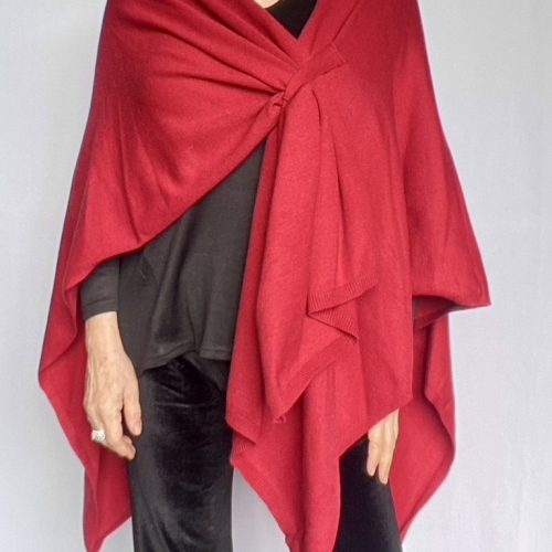 Ruana Rojo Italiano